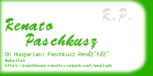 renato paschkusz business card